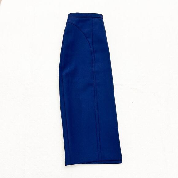 Reiss Verdi Pencil Skirt Back Slit Navy Blue Straight Size 2 - Picture 7 of 7